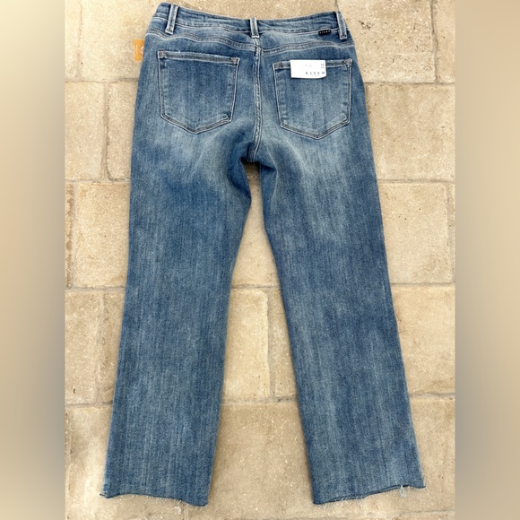 Risen Women's Boyfriend Jeans - Blue - Picture 7 of 8